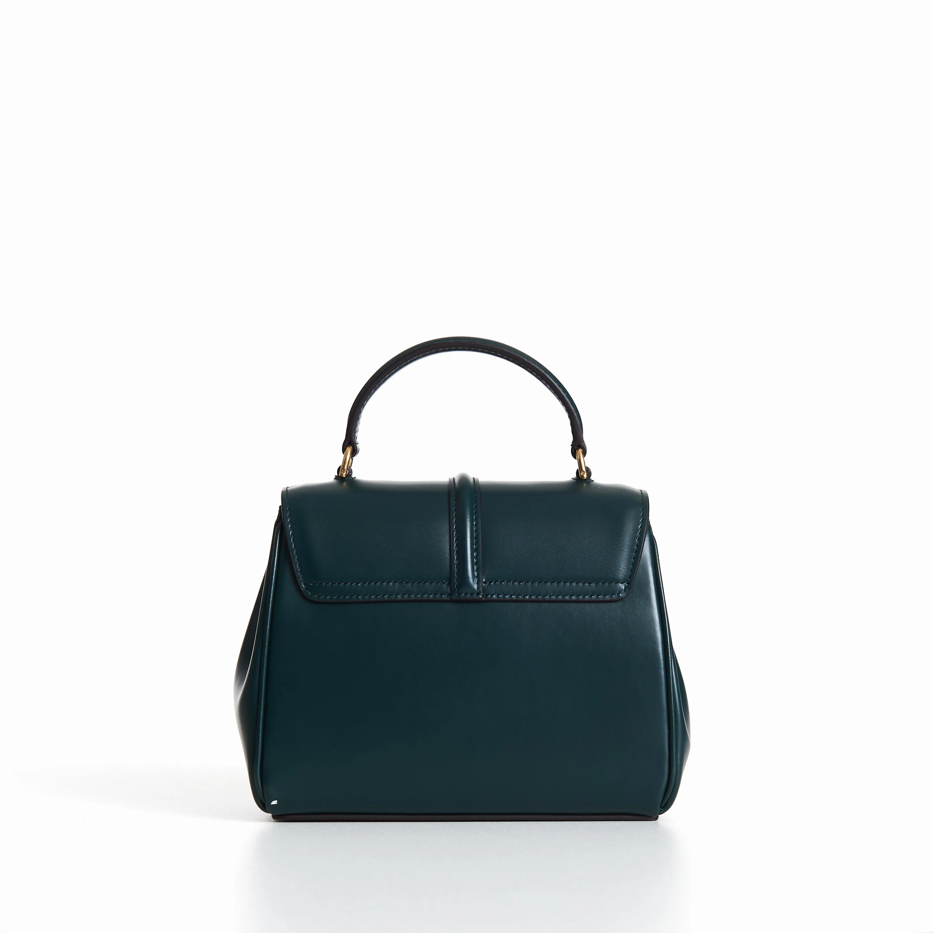 Mini 16 In Amazone Green Satinated Calfskin