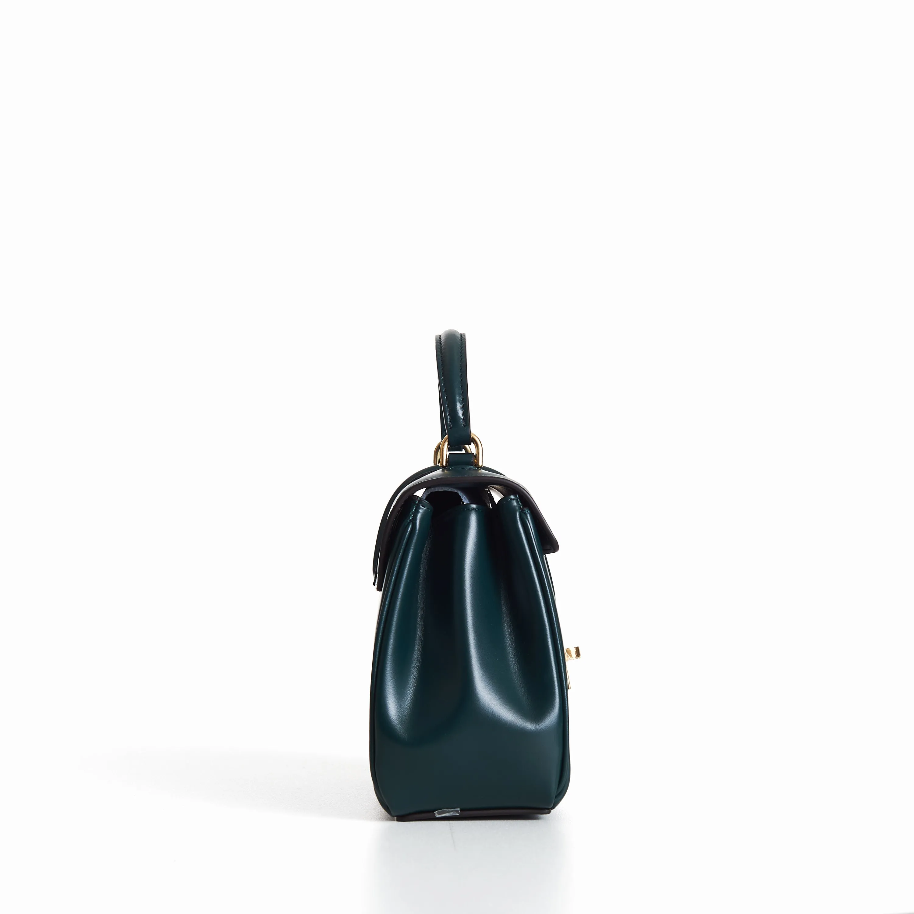 Mini 16 In Amazone Green Satinated Calfskin