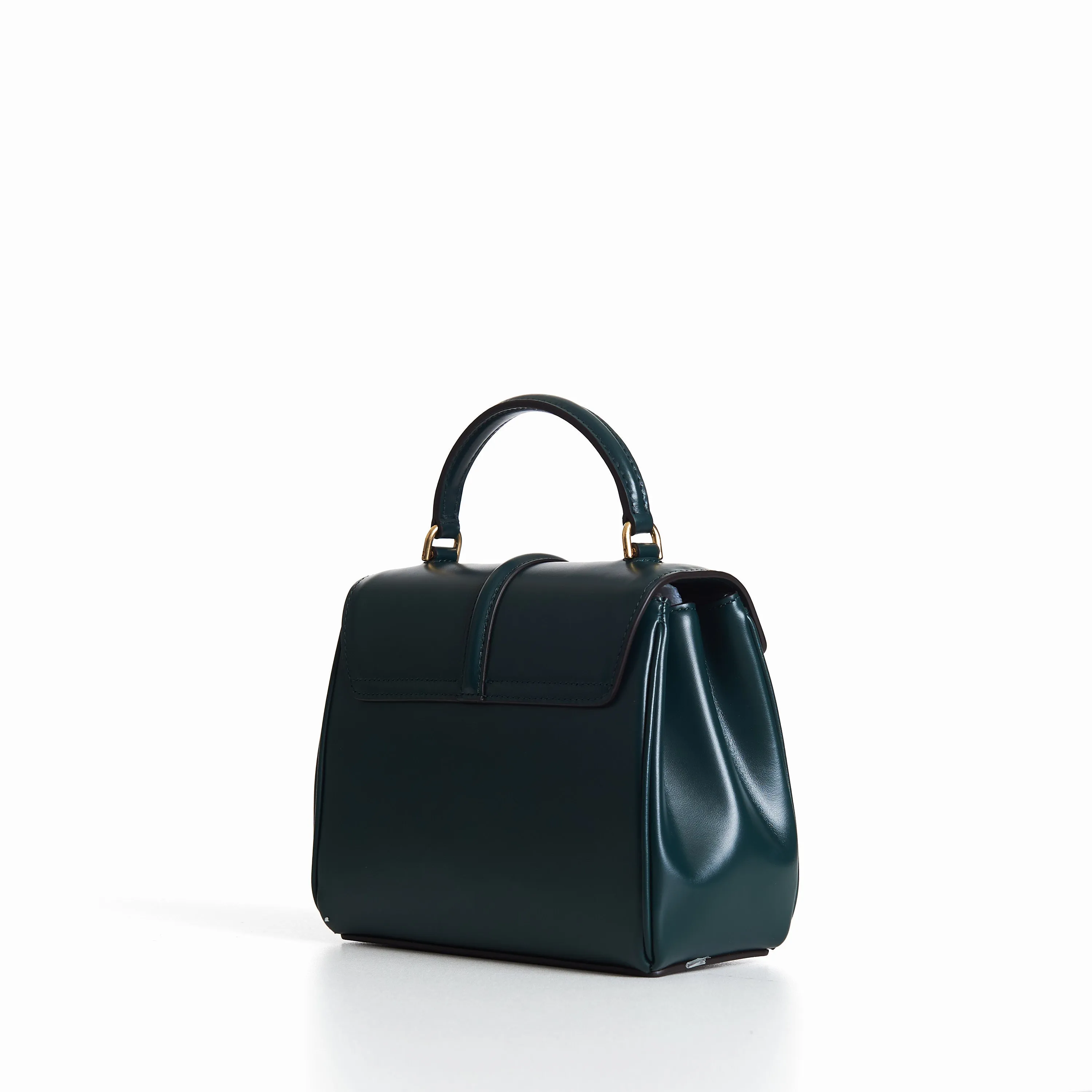 Mini 16 In Amazone Green Satinated Calfskin