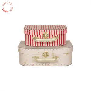 Mini Suitcase Giraffe & Stripe - Set of 2