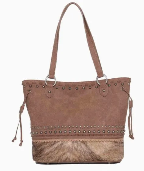 Montana West Concealed Carry Trinity Hair On Cowhide Tote
