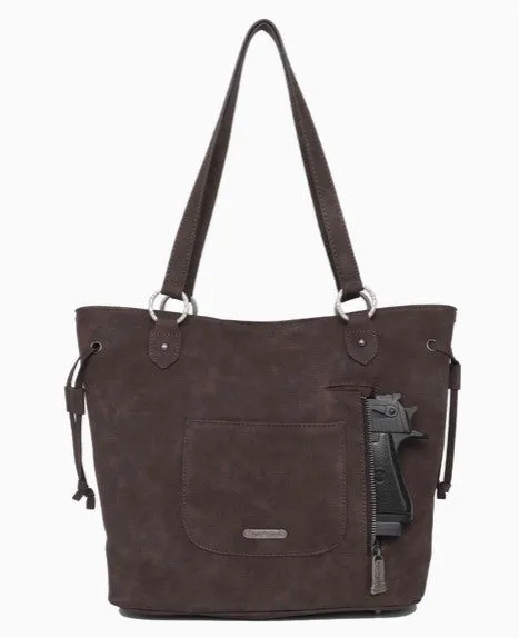 Montana West Concealed Carry Trinity Hair On Cowhide Tote