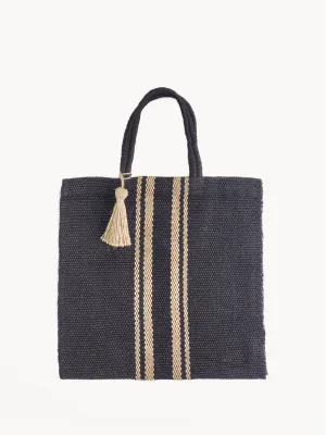 Naya Jute Tote Bag | Black