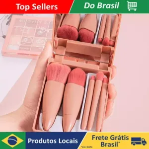 On-The-Go Beauty Set: Mirror & Brushes for Travel Glam