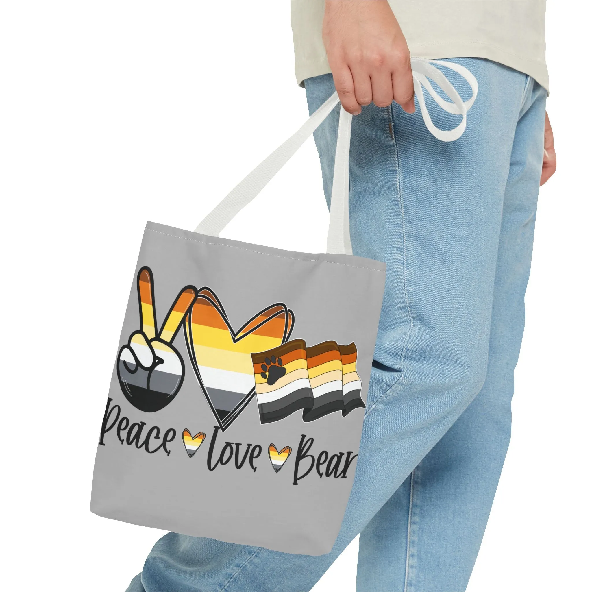 Peace, Love, Bear - Tote