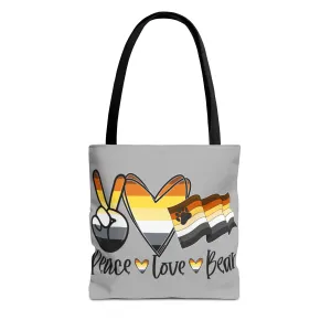 Peace, Love, Bear - Tote