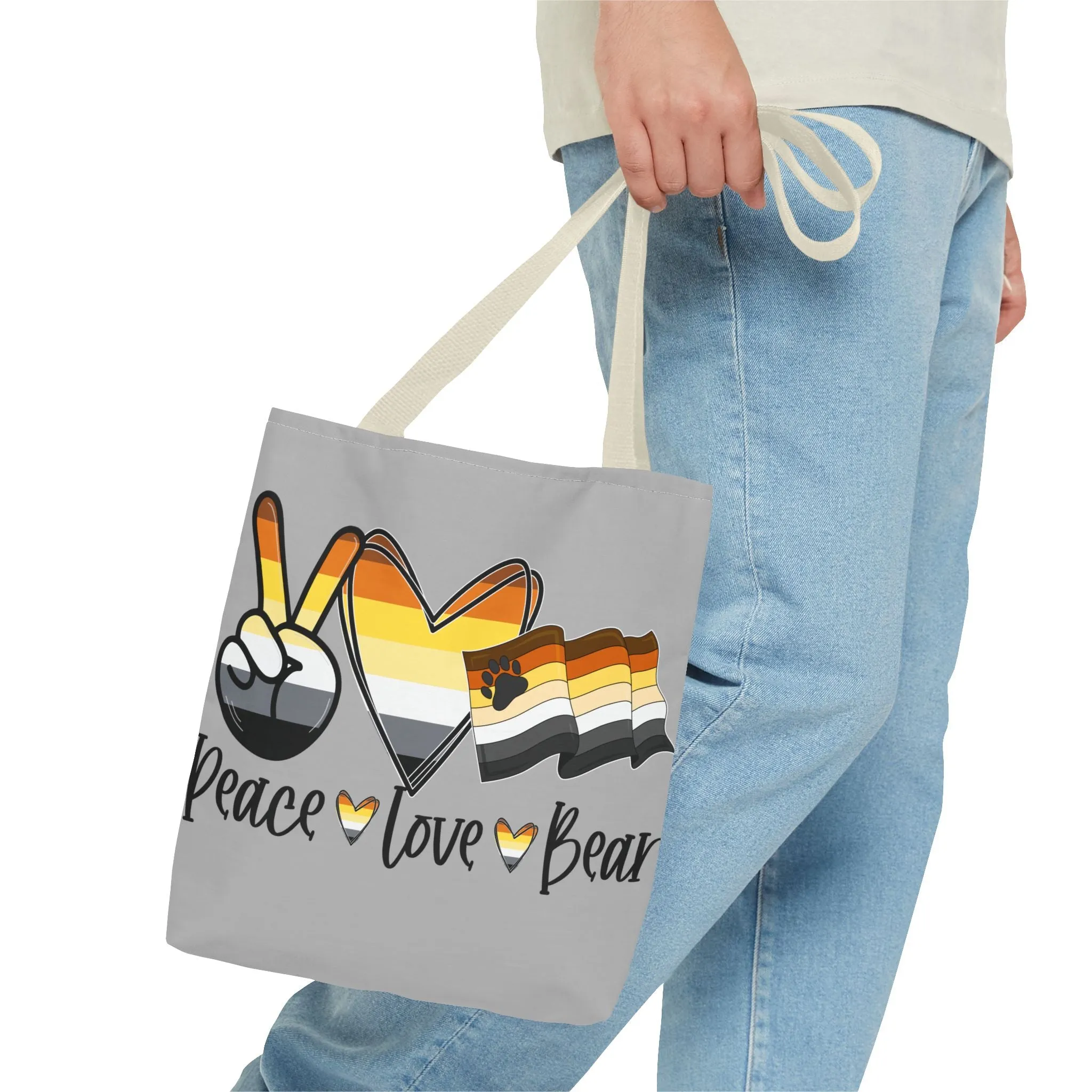 Peace, Love, Bear - Tote