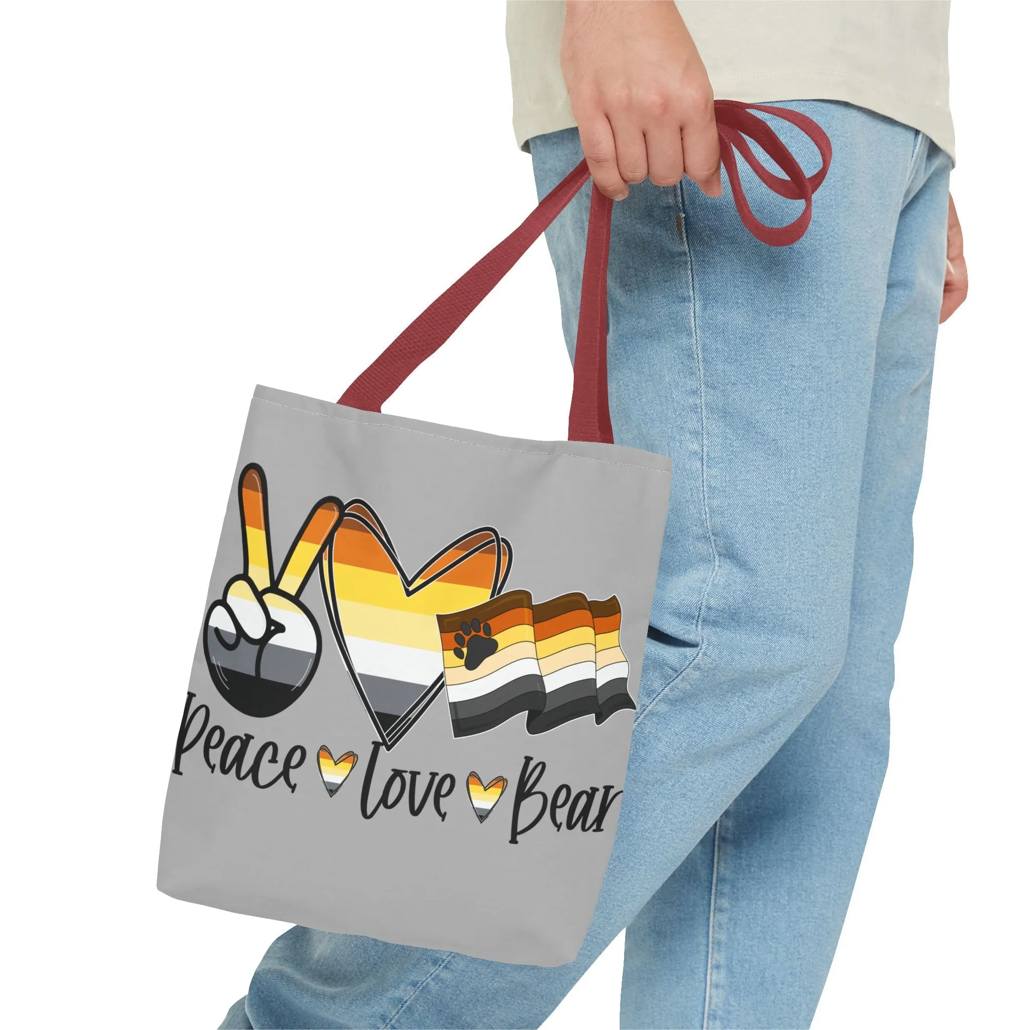 Peace, Love, Bear - Tote