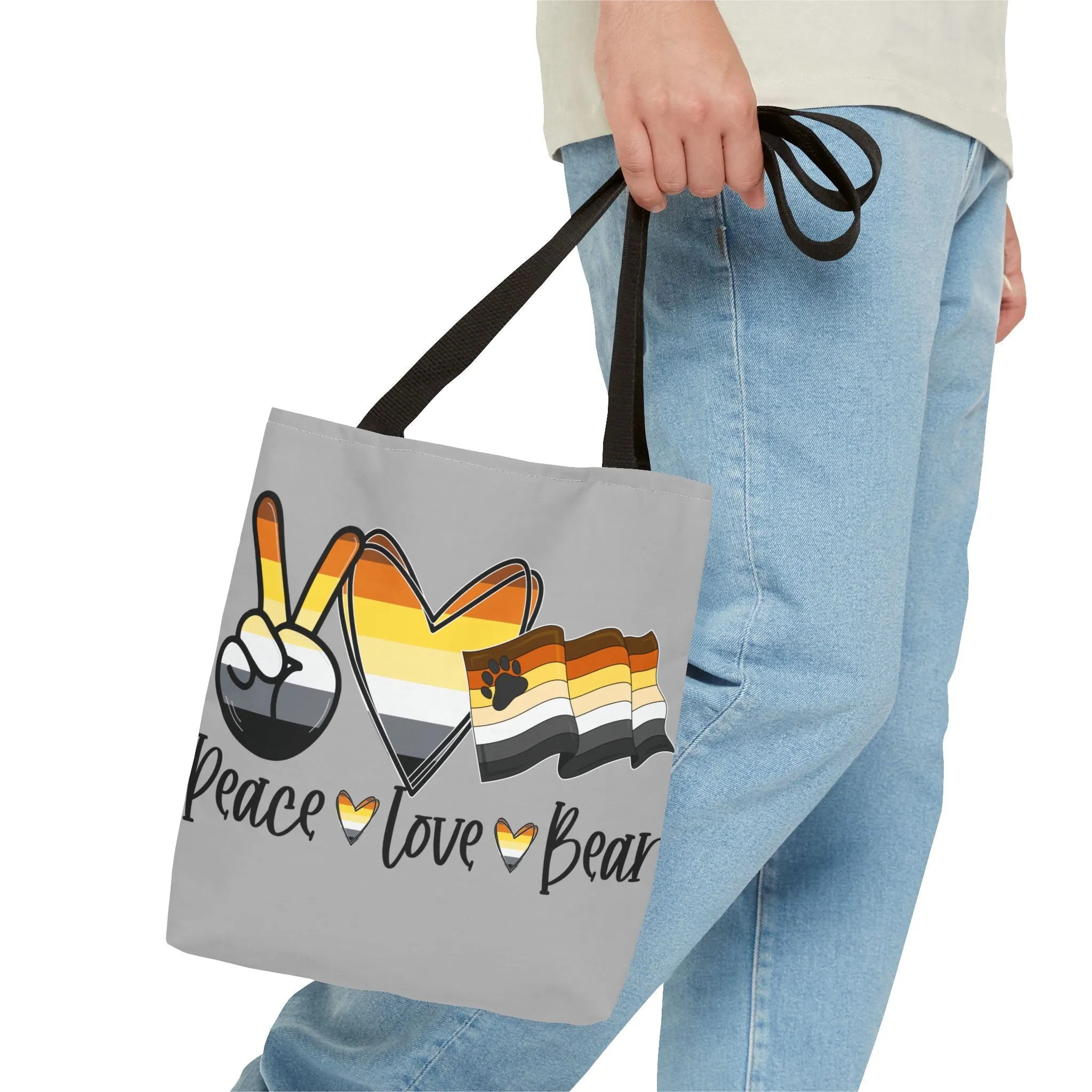 Peace, Love, Bear - Tote
