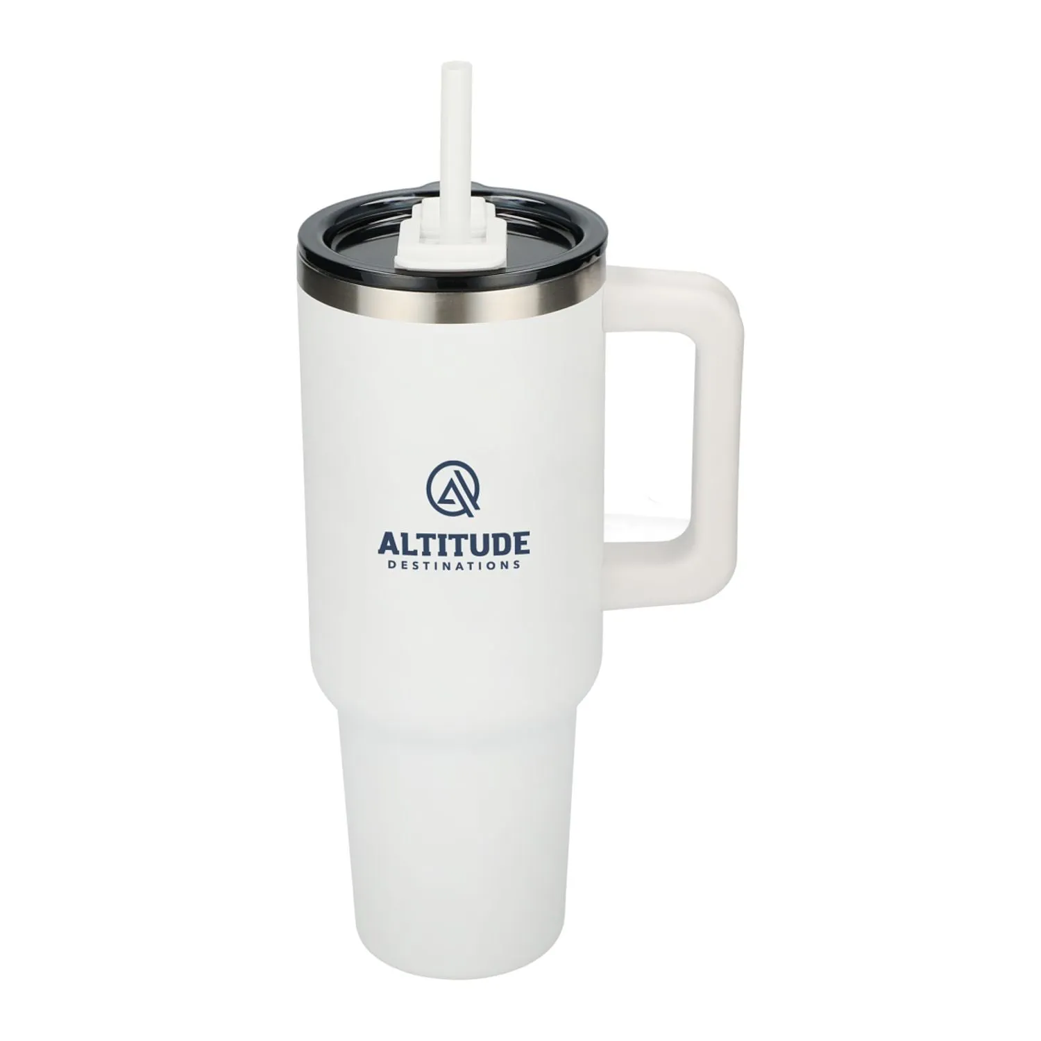 Pinnacle 40 oz Vacuum Insulated Eco-Friendly Travel Tumbler With Straw
