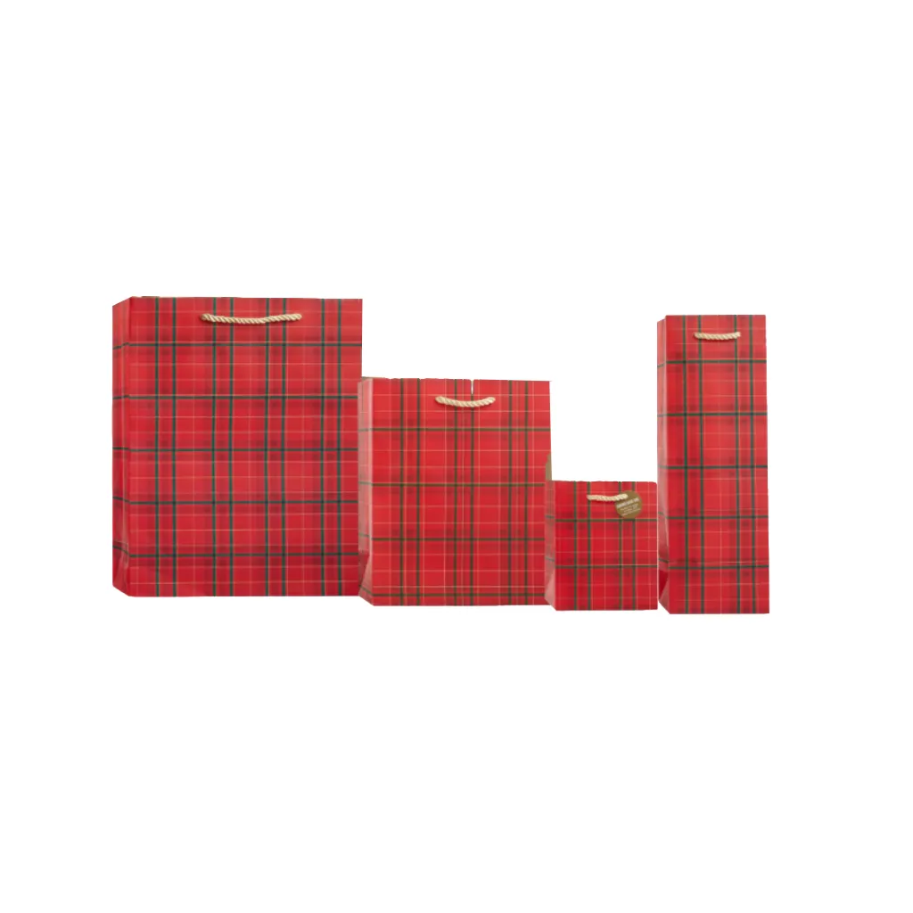Plaid Tidings Holiday Gift Bags
