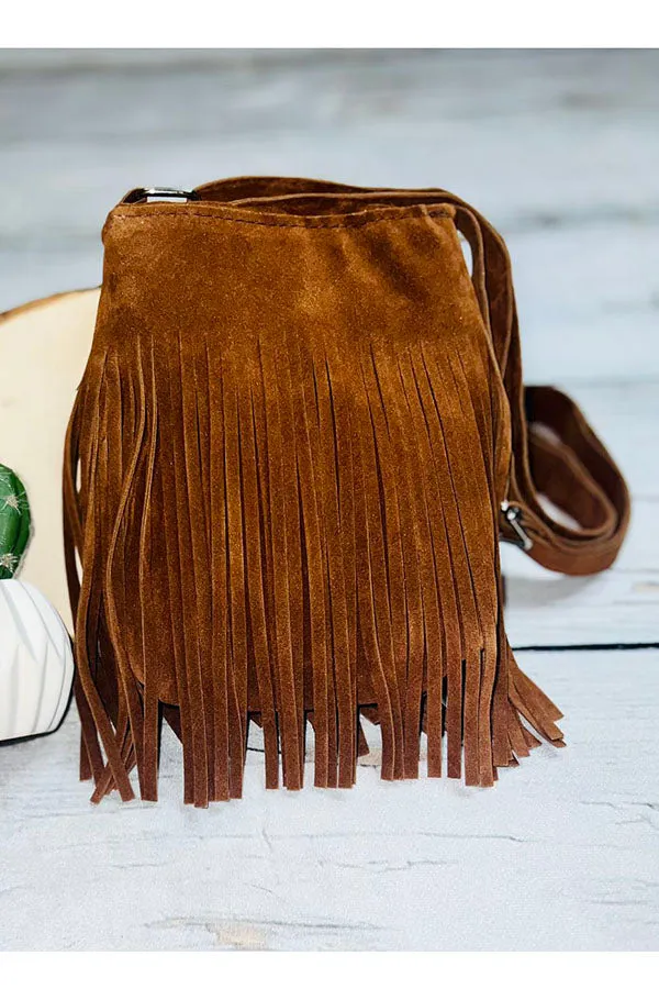 PU leopard tassel kids fashion bags cute purse