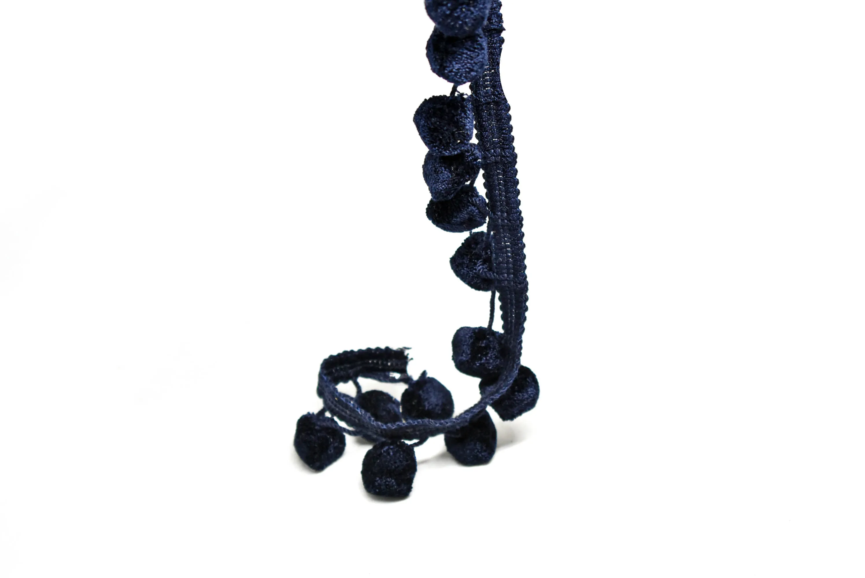 Puffy Dangling Pom-Pom Trim 2" - 1 Yard