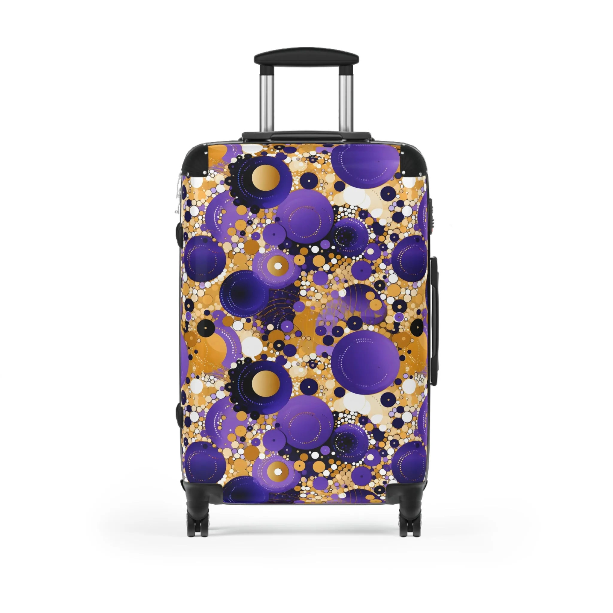 Purple and Gold Suitcase