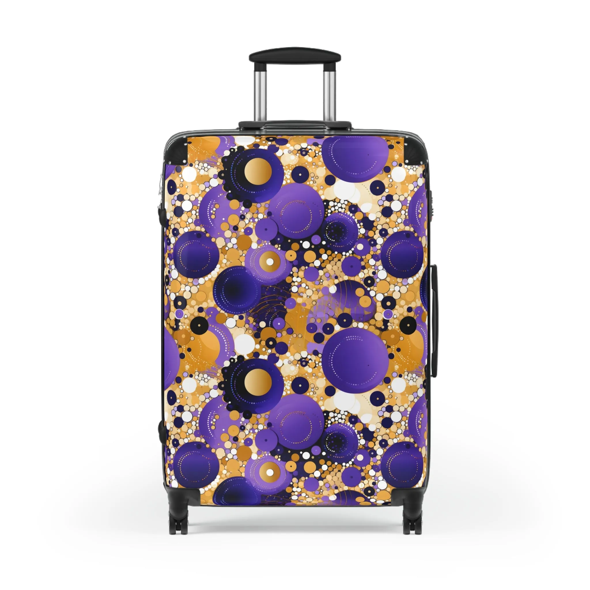 Purple and Gold Suitcase