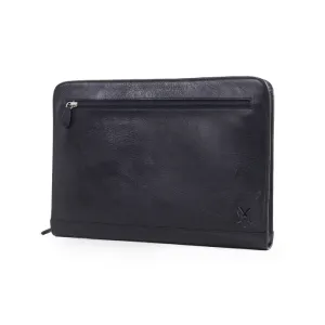 Quindici Leather Underarm Folio - Dark Brown