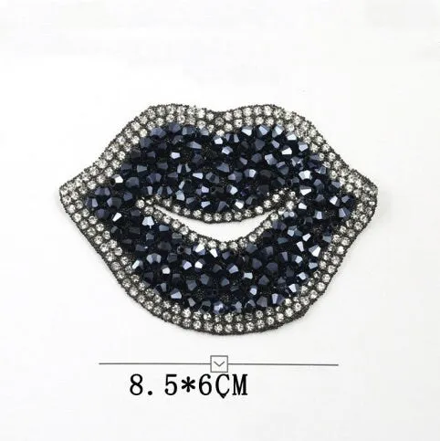 Rhinestone Iron on Patch - Crystal Patch - For Clothes Jacket Bag Hat - Crown Star Cat Music Note  Bling Sparkle DIY Embellishment Applique