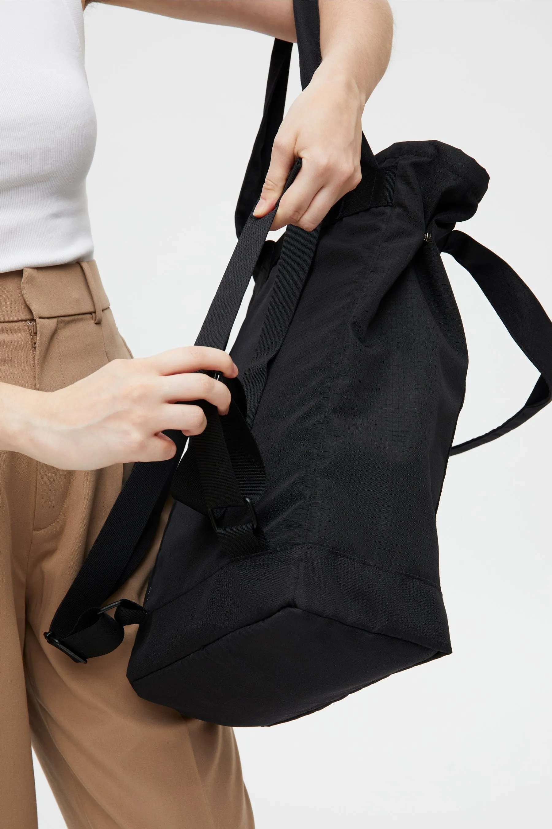 Roots Tote Bag Maxi 15" Black