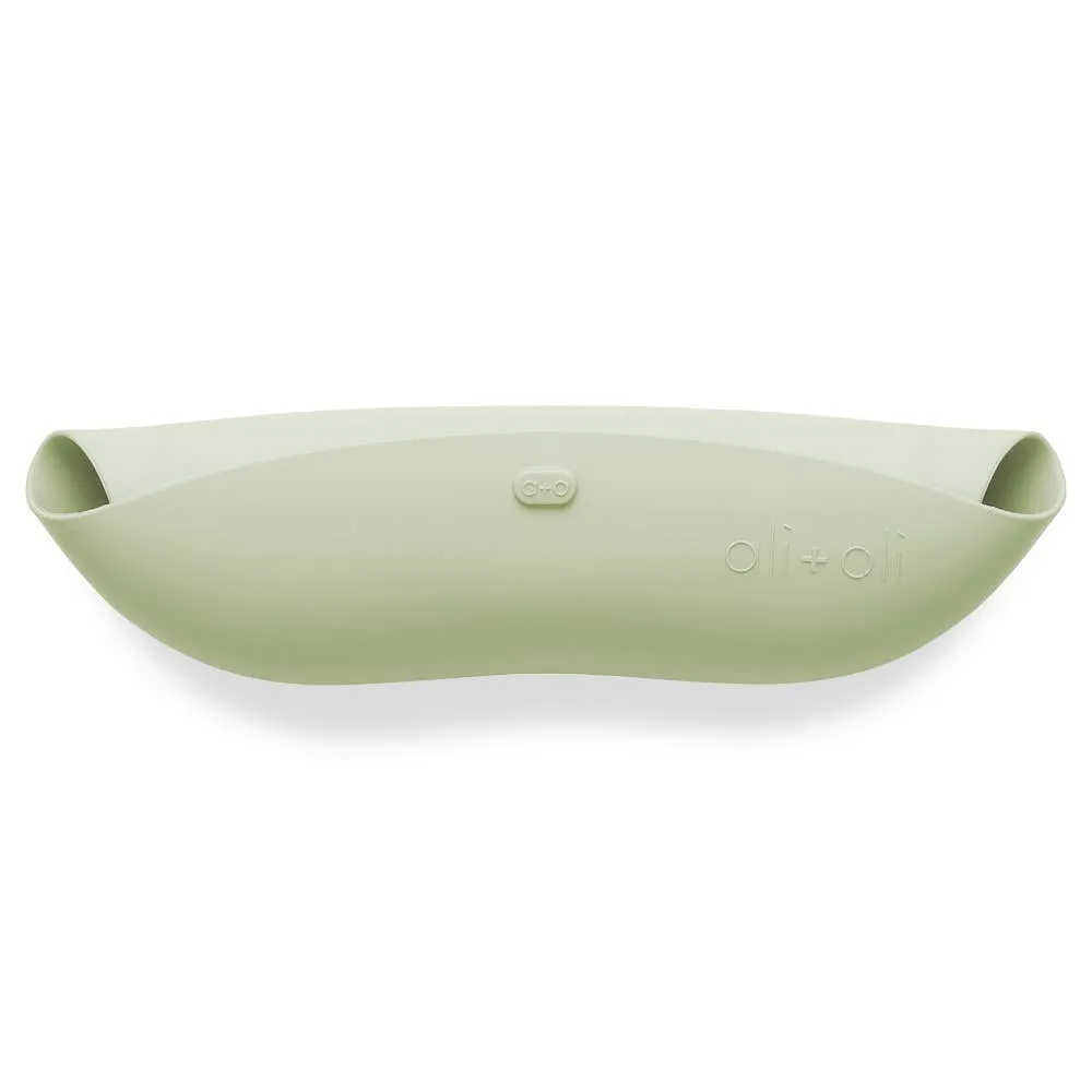 Silicone Baby Bib Roll Up - Light Sage