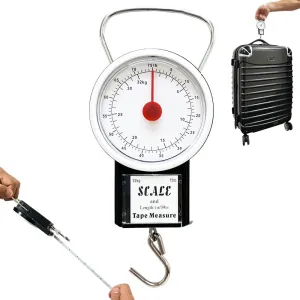 Small Portable Baggage Travel Scale Tape Measure Luggage Hanging Weight Bag TSA