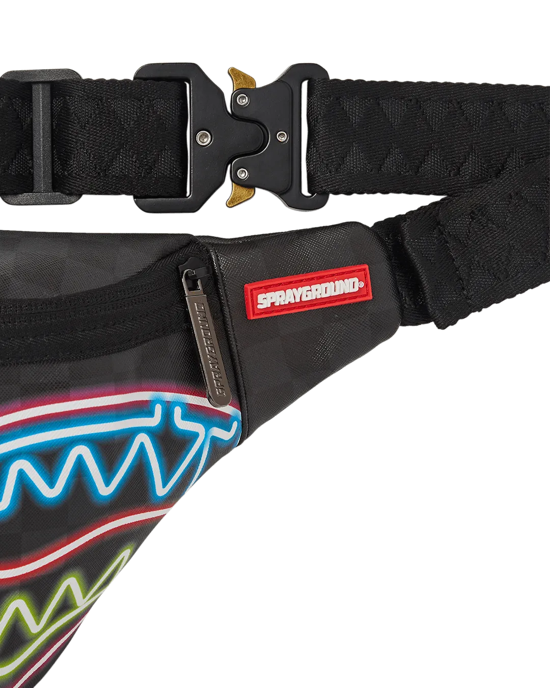 Sprayground Waist bag SHARKS IN PARIS GLOW SAVVY CROSSBODY Black