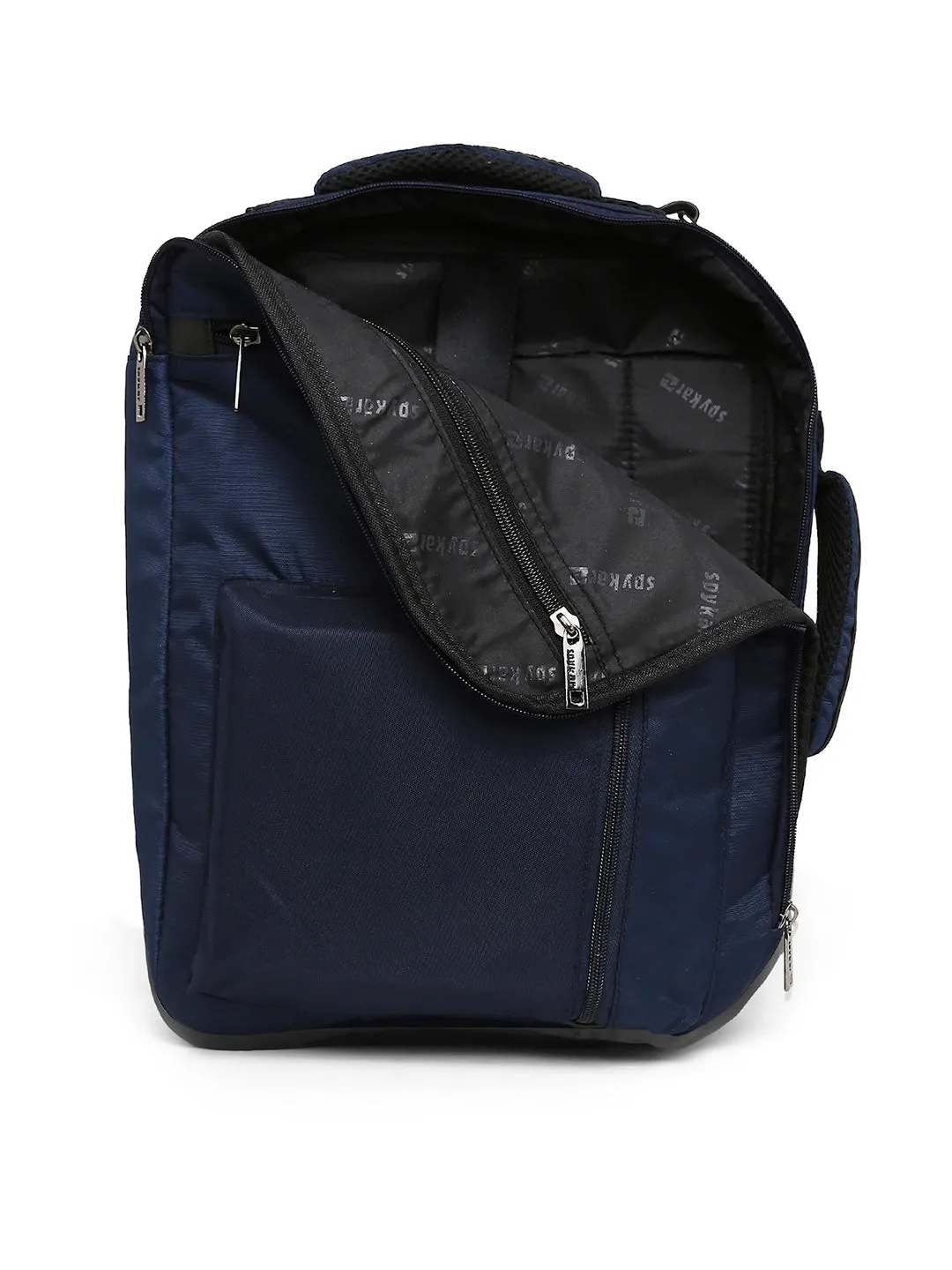 Spykar Navy Blue Polyester Backpacks