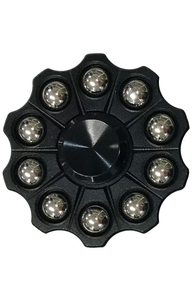 T01-36 Black Ten Ball Metal Fidget Spinner with Case