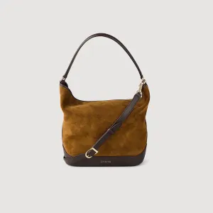 Tangoso Suede And Leather Bucket Bag Tangoso Camel