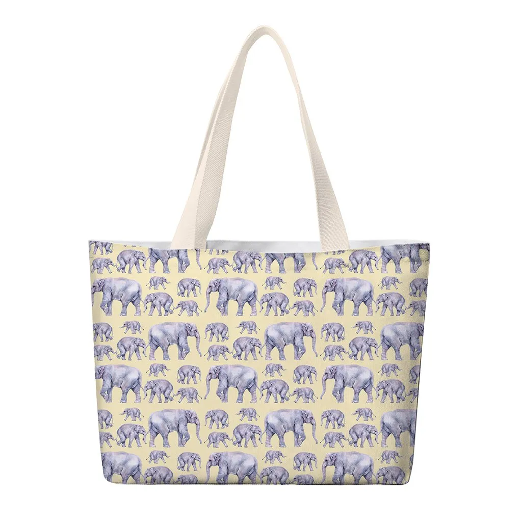 [TB-TD-TL-TM-TW-860] Asian Elephant Totes