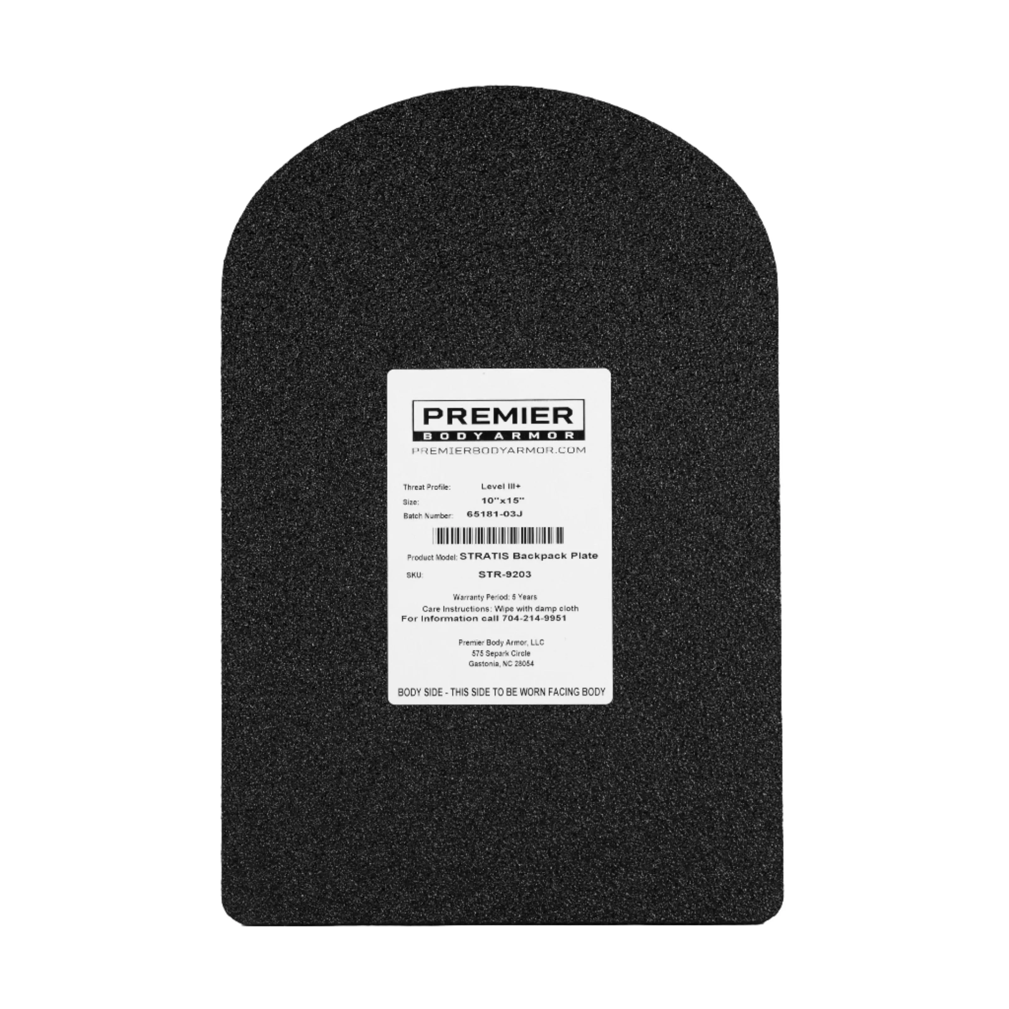 Universal Fit Level III  Rifle-Rated Backpack Insert