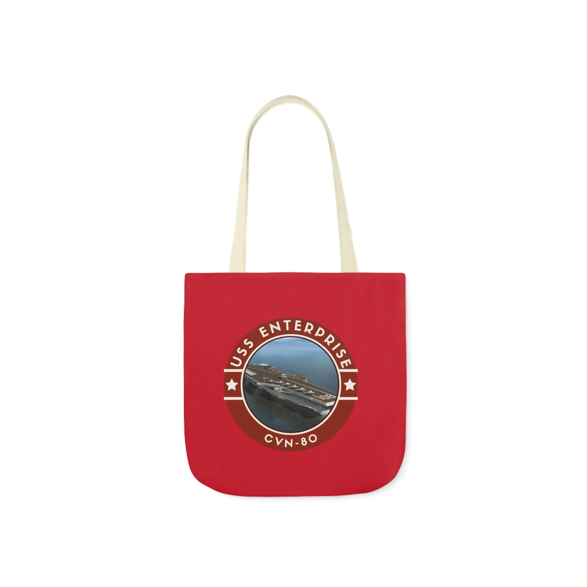USS Enterprise CNV-80 United States Ships pod Polyester Canvas Tote Bag (AOP)