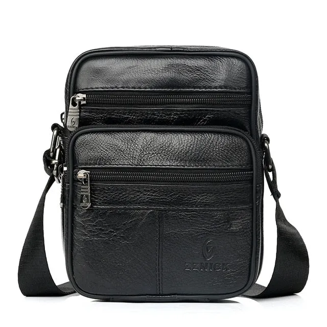 West Louis Genuine Leather Crossbody Men Messenger Bag