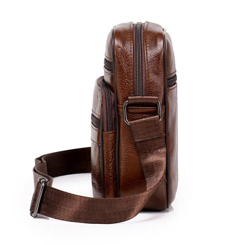 West Louis Genuine Leather Crossbody Men Messenger Bag