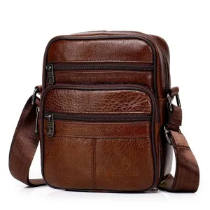 West Louis Genuine Leather Crossbody Men Messenger Bag