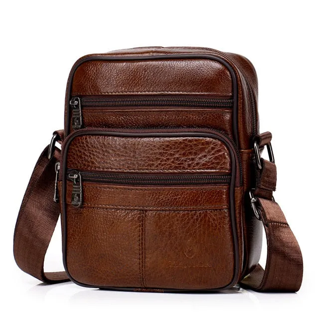 West Louis Genuine Leather Crossbody Men Messenger Bag