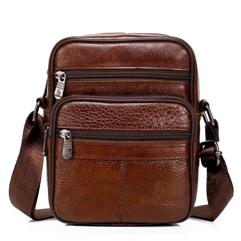 West Louis Genuine Leather Crossbody Men Messenger Bag