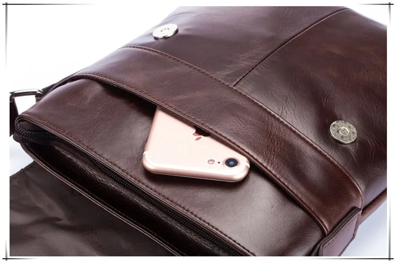 West Louis Genuine Leather Vintage Crossbody Bag